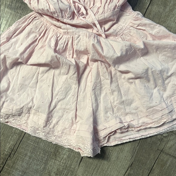 Chic Pink Ruffled Jumpsuit - Picture 2 of 7